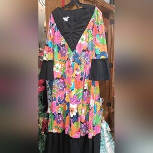 Rare Vintage Jay Morley For Fern Violette Maxi Dress